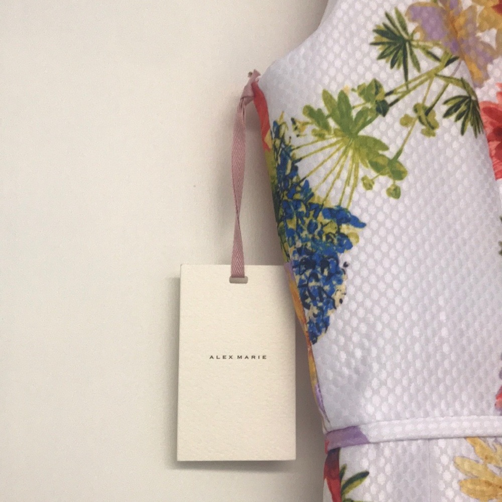 NWT! Alex Marie 🌼 Selina Floral Flare Dress - Picture 7 of 7